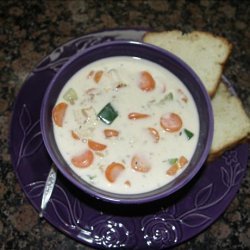 Easy and Creamy Turkey-Vegetable Soup