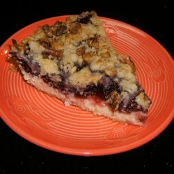 Cranberry Cream Cheese Crumb Pie