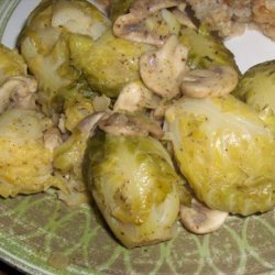 Brussels Sprouts in Honey Dijon Onion Sauce