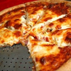 Two-Meat Pizza With Wheat Crust