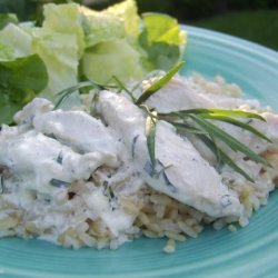 Poached Chicken With Tarragon