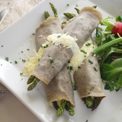 Asparagus in Buckwheat Crepes