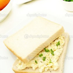 Sliced Egg Sandwich