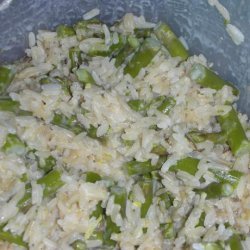 Lemony Rice With Asparagus