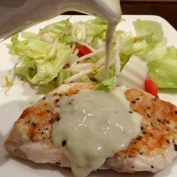 Blue Cheese Sauce for Steaks, Burgers, and Chicken