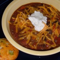 Cheesy Vegetable Chili Soup
