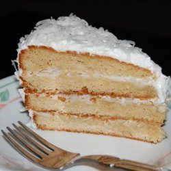 Alton Brown's Coconut Cake With 7 Minute Frosting