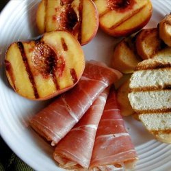 Grilled Peaches With Prosciutto