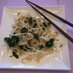 Bean Sprout and Spinach Salad