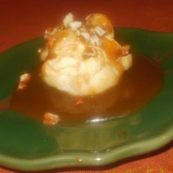 Pumpkin-Filled Cream Puffs With Maple-Caramel Sauce