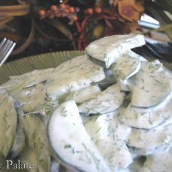 Fresh Creamy Dill Cucumber Salad