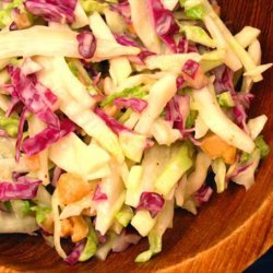 Cabbage and Peanut Coleslaw