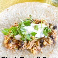 Beans and Corn for Burritos
