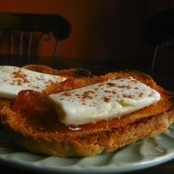 Broiled Apricot and Cheese Toast
