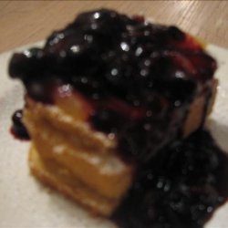 Lemon Stacks With Blueberry Sauce