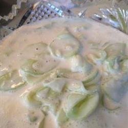 Cucumbers in Sour Cream