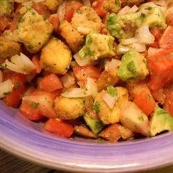 Tomato-Cornbread Salad with Avocado and Cilantro