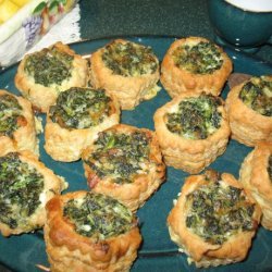 Cheese & Spinach Puff Pastry Pockets
