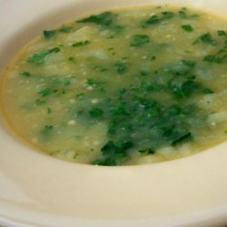 Portuguese Coriander Soup (Sopa De Coentro)