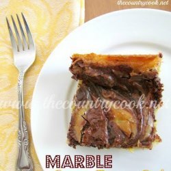 Chocolate Marble Gooey Butter Cake
