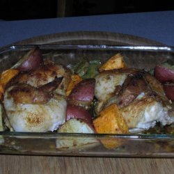 Roast Cornish Game Hens With Vegetables