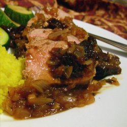 Moroccan Spiced Pork Tenderloin With Dried Plums