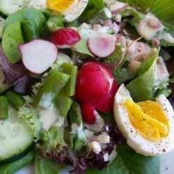 Spring Salad With Buttermilk Cream Dressing