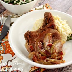 Pork Chops With Apples and Bacon