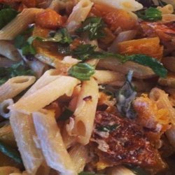 Penne With Butternut Squash and Goat Cheese (Courtesy Giada D)