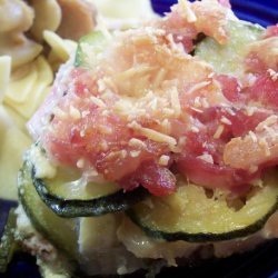 Low Carb Scalloped Zucchini