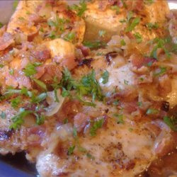 Chicken With Cider and Bacon Sauce