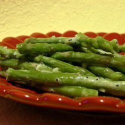 Chilled Asparagus With Lemony Garlic Dressing