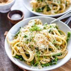 Pasta w/ garlic and veggies