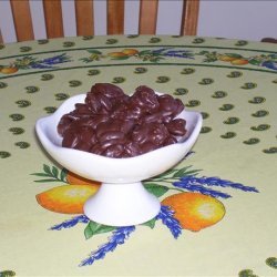 Chocolate Drizzled Almonds