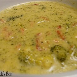 Cream of Broccoli and Cheddar Soup
