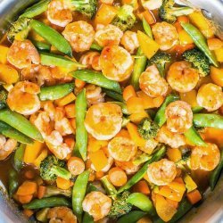 Vegetable-Shrimp Stir-Fry