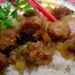 Sweet-Sour Meatballs for the Crockette