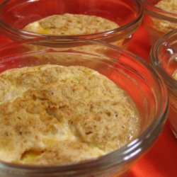 Easy Low Fat Individual Peach Cobblers