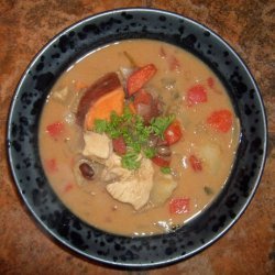 African Style Chicken Peanut Soup With Potatoes