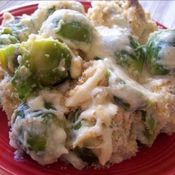 Creamy Brussels Sprouts Gratin