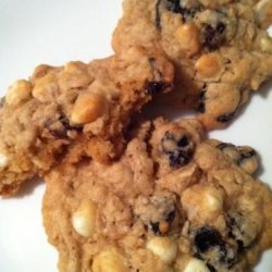 Dried Cherry and White Chocolate Oatmeal Cookies