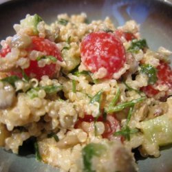 Quinoa Salad With Tahini Dressing