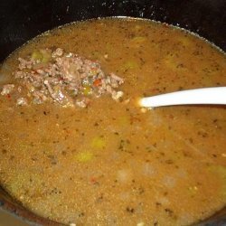 Beef and Green Chili Soup! Sure to Warm You Up!