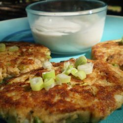 Salmon Cakes With Ginger-Sesame Sauce