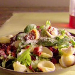 Orecchiette With Mixed Greens and Goat Cheese