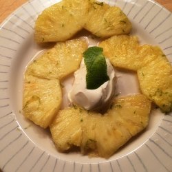 Pineapple with Rum Sauce