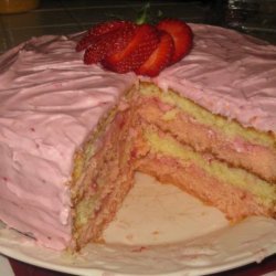 Strawberry Ribbon Cake