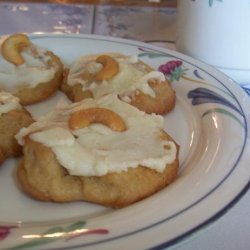 Frosted Cashew Cookies