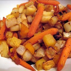 Roasted Winter Root Vegetables With Apple Cider