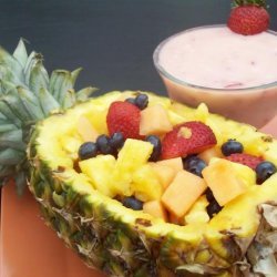 Fruit Salad in a Pineapple Boat